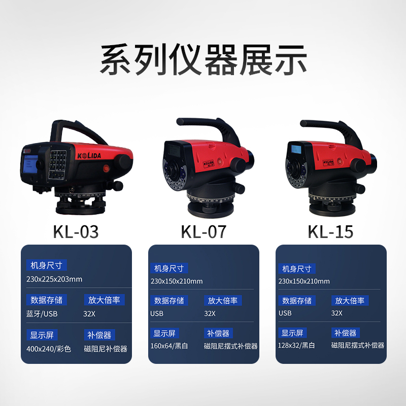 科力达电子水准仪KL-03/KL-07/KL15,电子水准仪